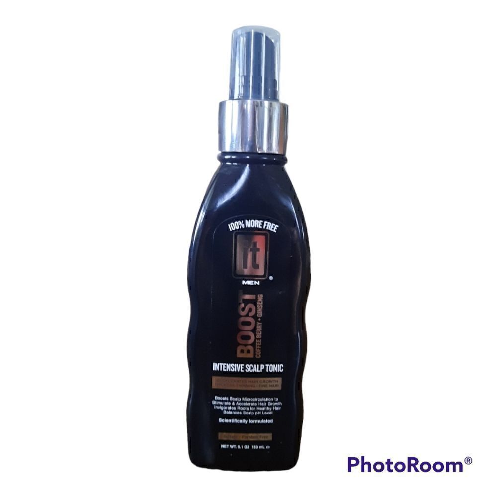 BOOST IT Intensive Scalp Tonic Spray for Men Hair Growth, Thicken 5.1oz
